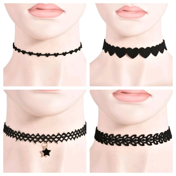 Jewelry - Lot of 4 Choker Necklaces!
